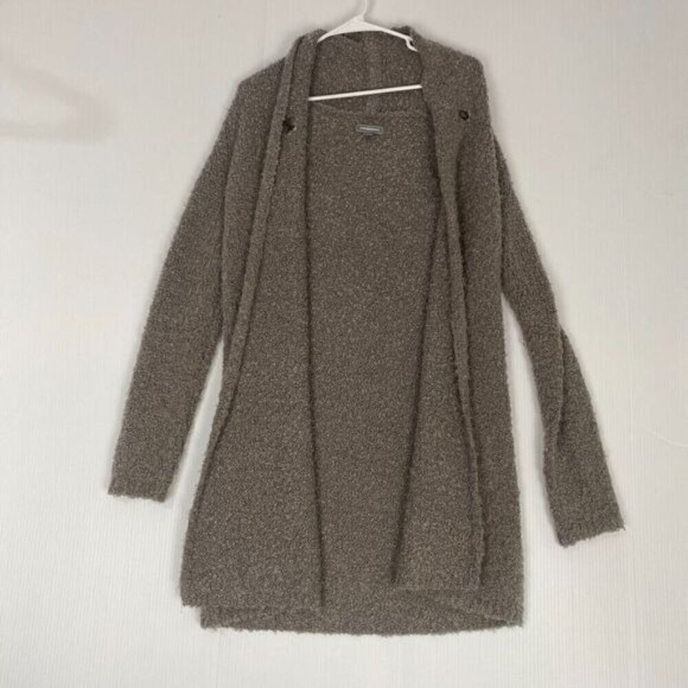 Johnston & Murphy Open-Front Slub Knit Cardigan Women's Size XS Wool Comfort